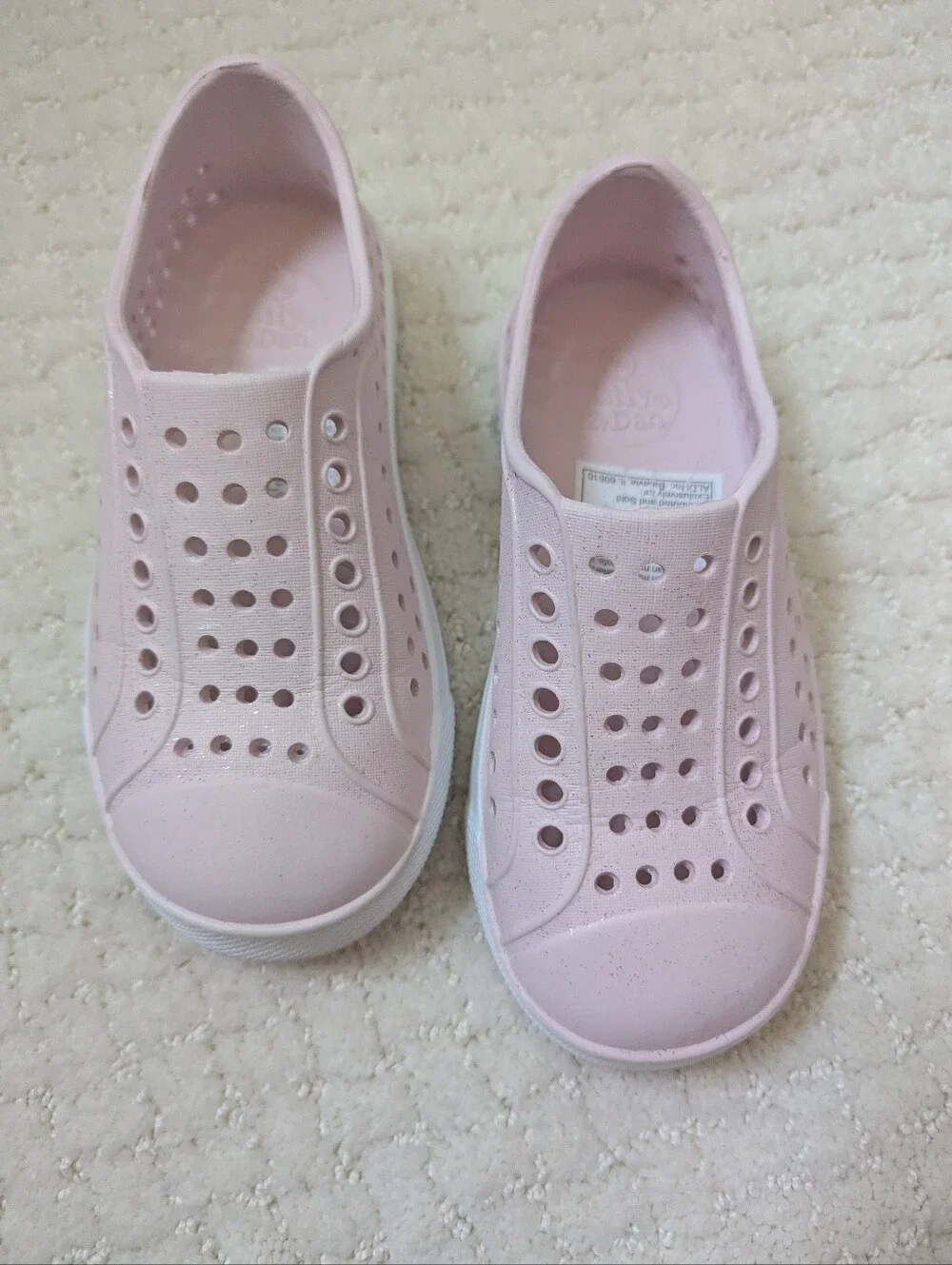 Lily & Dan (Aldi Brand)  Light Pink Slip-On Water Shoes for Kids Size 11/12